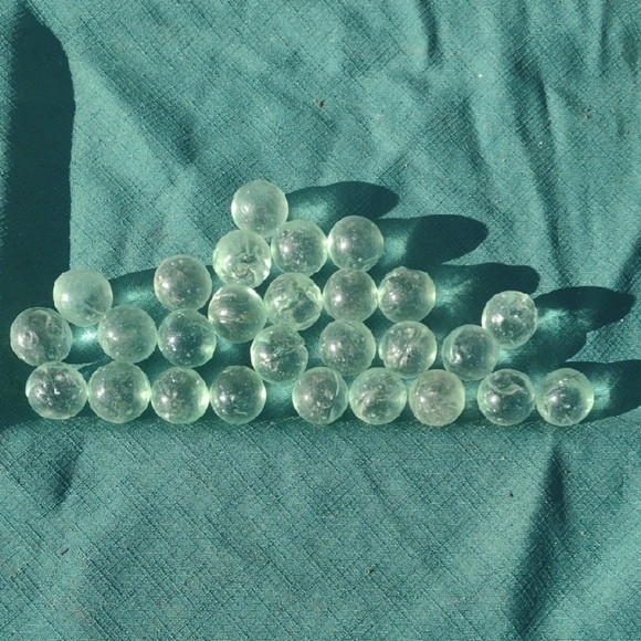 Other - Antique Green Glass Marbles